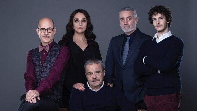 Claudio Amendola, Gian Marco Tognazzi, Massimo Ghini, Alessandro Sperduti, Lucia Ocone