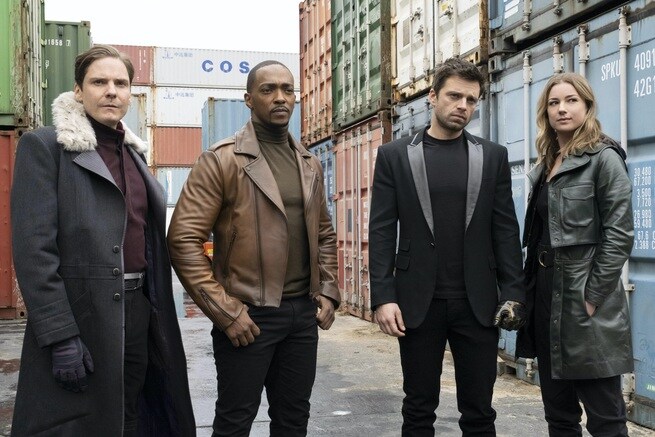 Anthony Mackie, Sebastian Stan, Emily VanCamp, Daniel Brühl