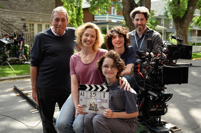 Ivan Reitman, Carrie Coon, Jason Reitman, Mckenna Grace, Finn Wolfhard