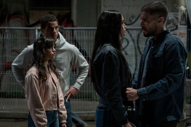 Jenna Ortega, Mason Gooding, Melissa Barrera, Josh Segarra