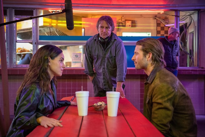 Glen Powell, Adria Arjona, Richard Linklater
