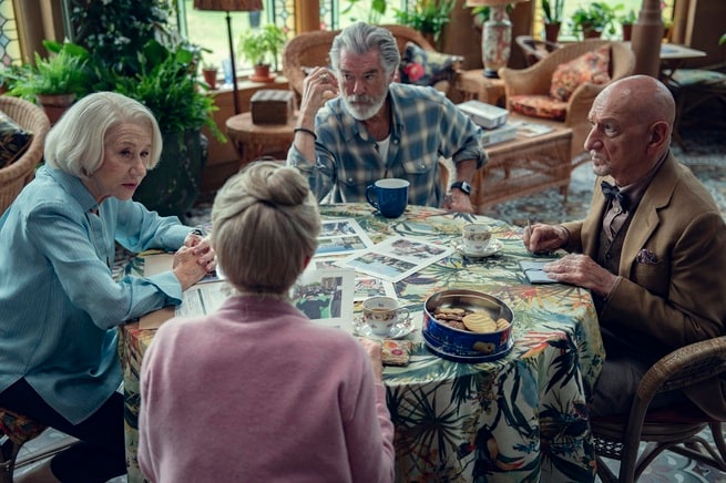 Helen Mirren, Celia Imrie, Ben Kingsley, Pierce Brosnan