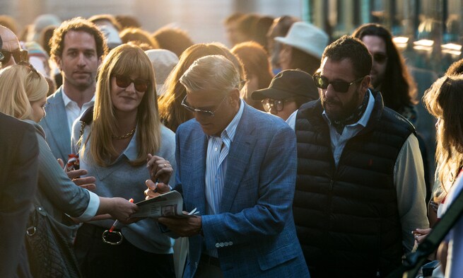 Laura Dern, George Clooney, Adam Sandler