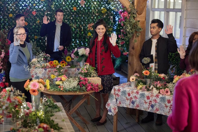 Faith Wright, Robert Buckley, Chiara Guzzo, Erin Krakow, Moheb Jindran