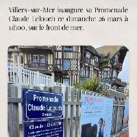 Inaugurata a Villers-Sur-Mer la passeggiata lungomare Claude Lelouch 