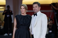 Anne Langkilde e Nikolaj Lie Kaas sul red carpet di The Last Viking - Foto: Giorgia Carena / Film Tv