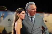 Andrea Di Stefano e Pauline Jacquard sul red carpet di Il maestro - Foto: Giorgia Carena / Film Tv
