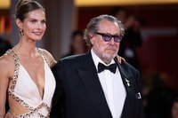Julian Schnabel e Louise Kugelberg sul red carpet di in The Hand of Dante - Foto: Giorgia Carena / Film Tv